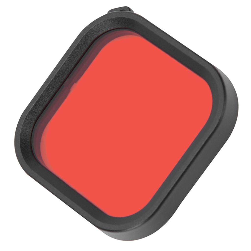 ABS Dustproof Photograph Waterproof Housing Case Diving Lens Filter Dive Accessories for GoPro 8Red
