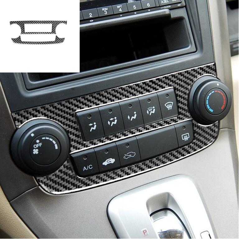 Carbon Fiber For LHD/RHD Honda CRV 2007-2011 Gears Shift Panel Center Decorative Trim Stickers Cars Car-styling