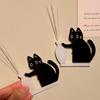 High Quality Acrylic Cat Whiskers Collection Ornaments Magnetic Cartoon Cat Refrigerator Sticker Cat Hair Storage Memorial Box