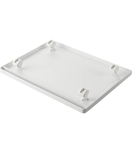 Yamazaki Printer Rack with Casters, White, Approx. W46 x D35 x H5.5cm, Tower, A4 Printer Storage, with Handle, Dolly, 2022