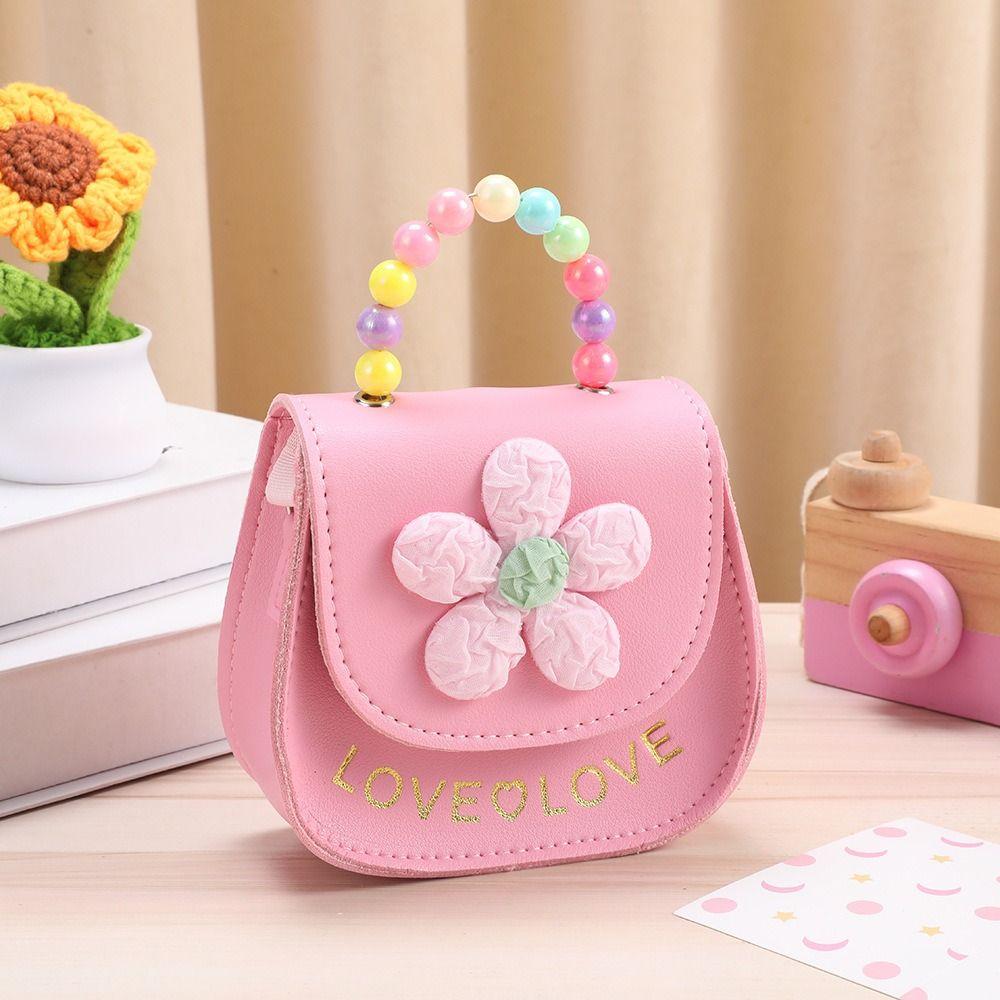 

Милий портативний суцільний кольоровий дитячий кошик Zero Wallet New Mini Packet Children рожевий