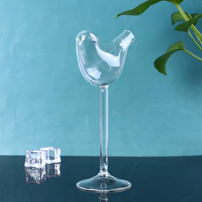 Transparent Bird-Shaped Cocktail Glasseshigh Shed Wine Glass Drinking Cup