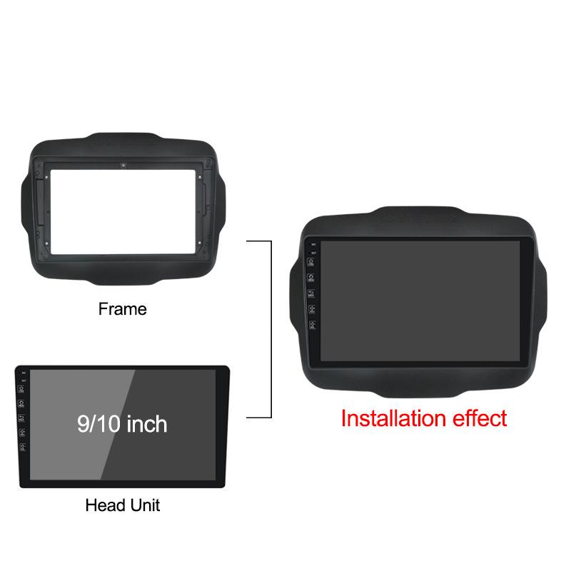 Adjustable Wiring Android Navigator with Large Screen for Jeep 16-17 Renegade