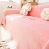 INS Cream Puff Plush Sofa Towel Living Room All-Inclusive Universal Sofa Cover Woolen Blanket Blanket Non-Slip
