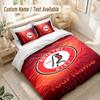 Custom Name Bedding Set 3 PiecesBristol City Print Duvet Cover + 2 Pillowcases Soft Bed Decor