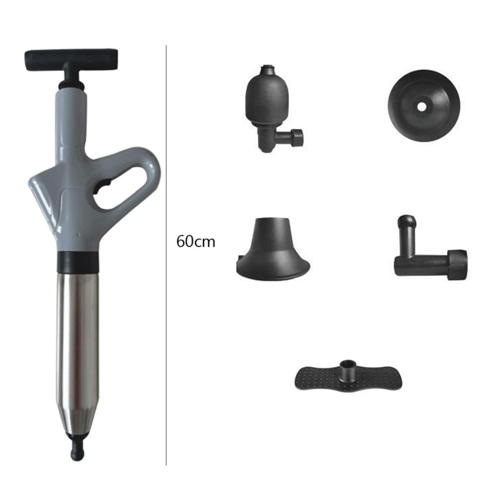 Toilet Plunger High Pressure Drain Plunger Sewer Pipe Unblocker Air Drain Blaster Dredge Clog Remover for Kitchen Sink Drain