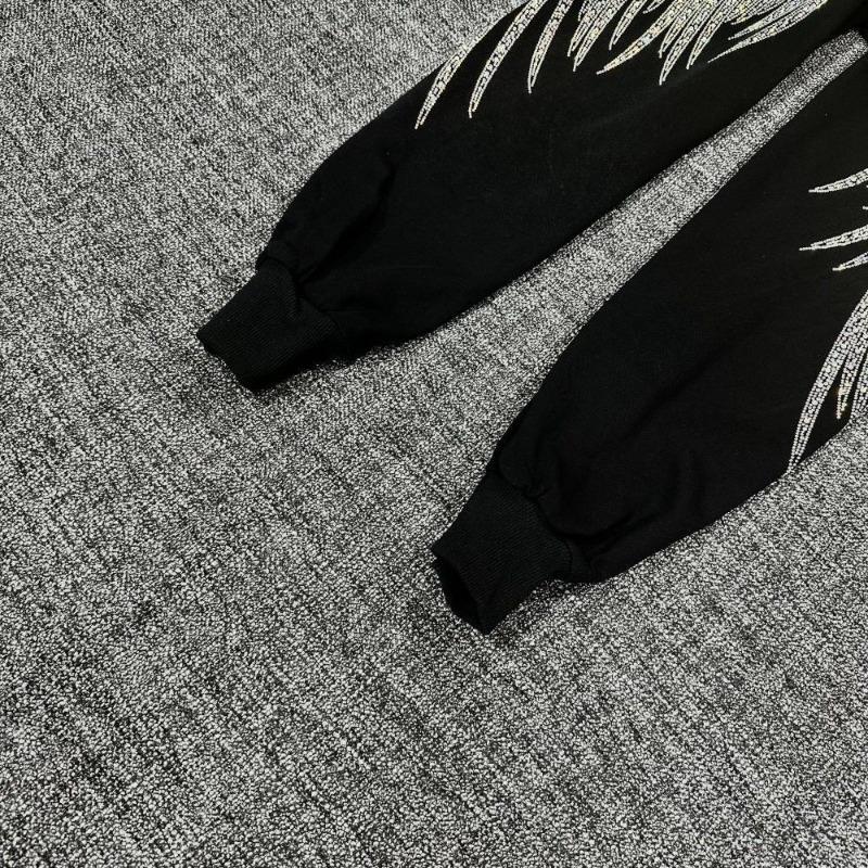 Plus Size High Waist Rhinestone Graphic Pants Women Autumn Winter Baggy Joggers Casual Straight Sweatpants