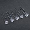 20pcs Fashion U-Shape Metal Hair Sticks Rhinestone Pearl Hair Jewelry for Wedding Hairstyles Formal Events Elegant Hair Sticks