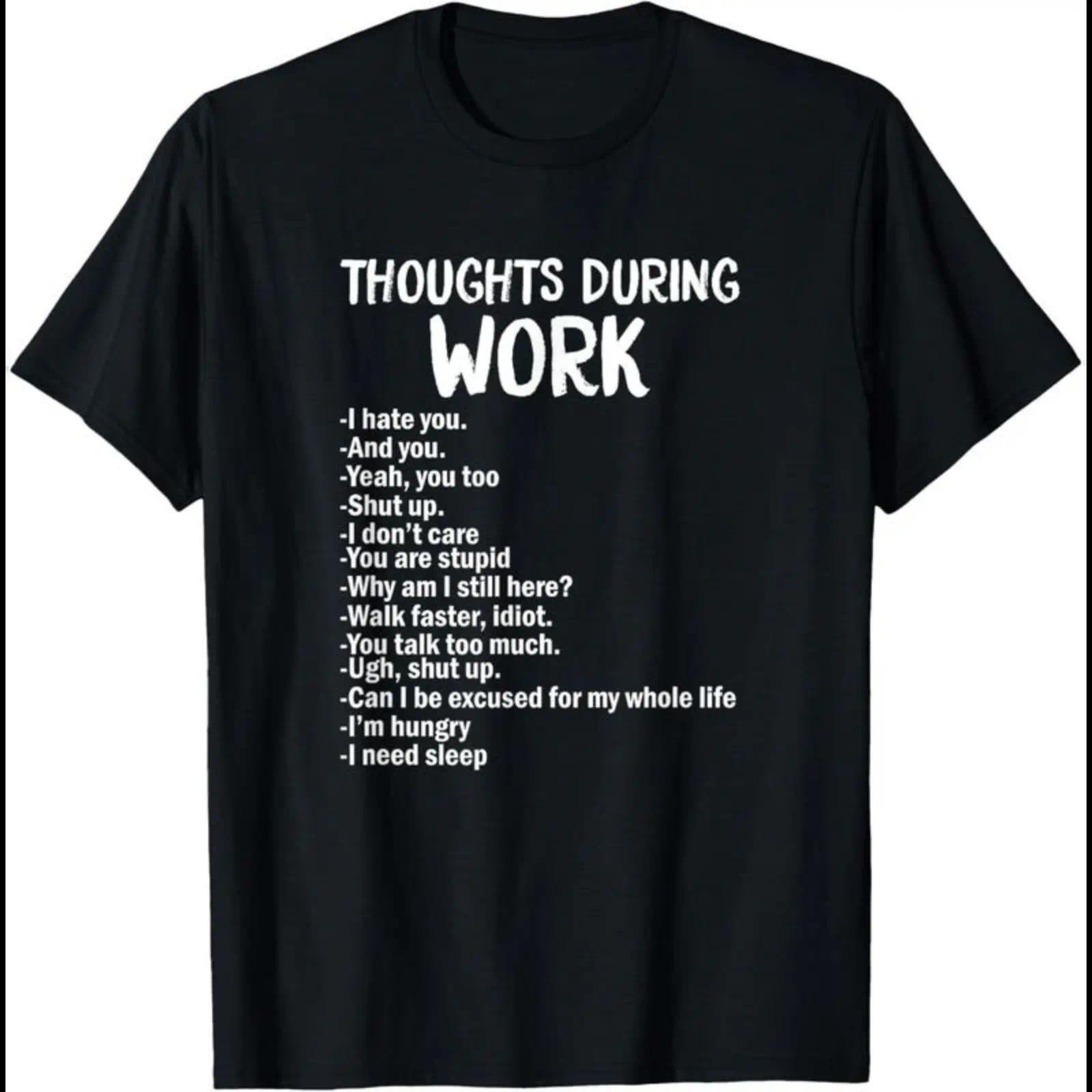 I Hate Work Funny Sarcastic Office Humor Employee Graphic Unisex Shirt S разноцветный