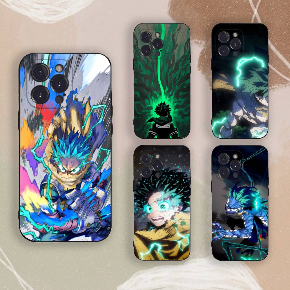 My H-Hero A-Aacademia Deku Phone Case For iPhone 17,16,15,14,13,12,11,Pro,X,Xs,MAX,Plus TPU Soft To Skin-friendly Cover