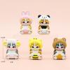 Cat Wearing Headgear Cute Animal Costume Model Pvc Figure Decoration Doll Capsule Toy Gift