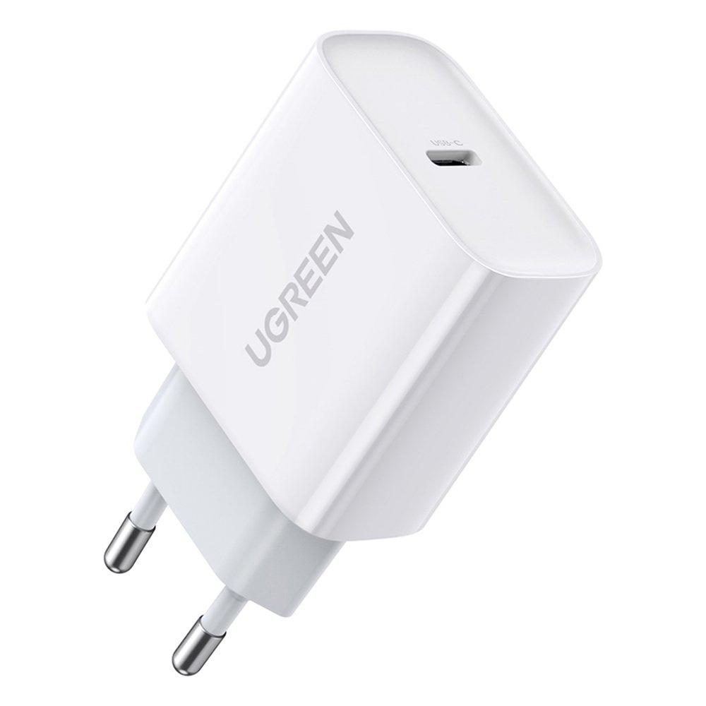 Ugreen 20W USB-C Power Adapter, PD 3.0 & QC 4.0+ Compatibility, Model 60450, White