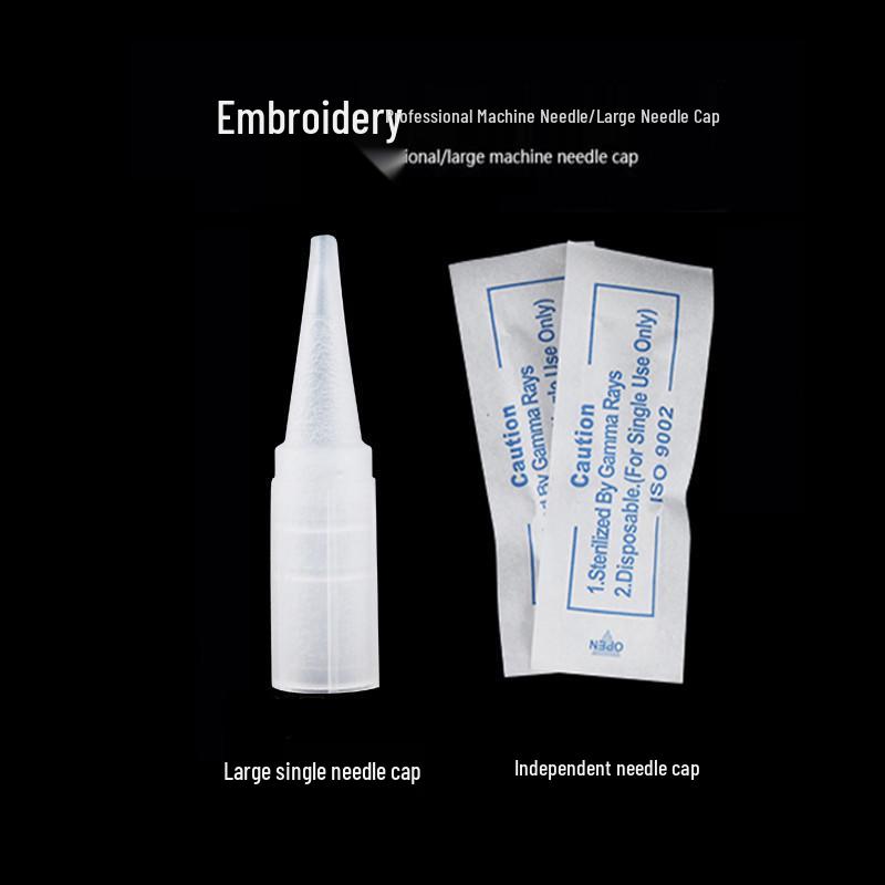 Large Microblading Machine Needle Cap for Eyebrow and Lip, Individually Packaged, Korean Semi-Permanent, Single Use