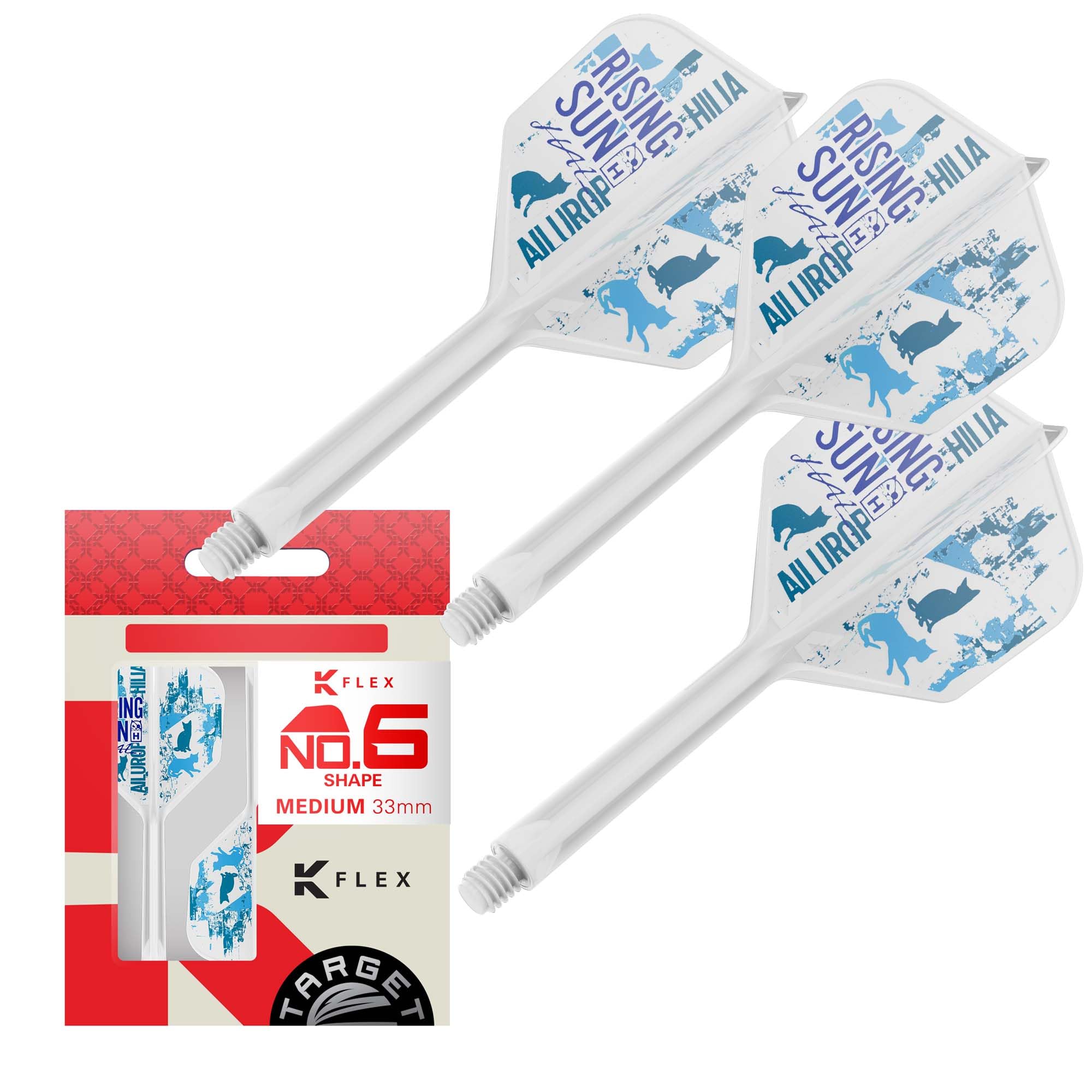 

Target Japan RISING SUN G2 FLIGHT Харюки Мурамацу Игровой набор аксессуаров для дартса HARUKI Medium K-FLEX Модель K-Flex, 3, (K-FLEX MURAMATSU) (33мм белый