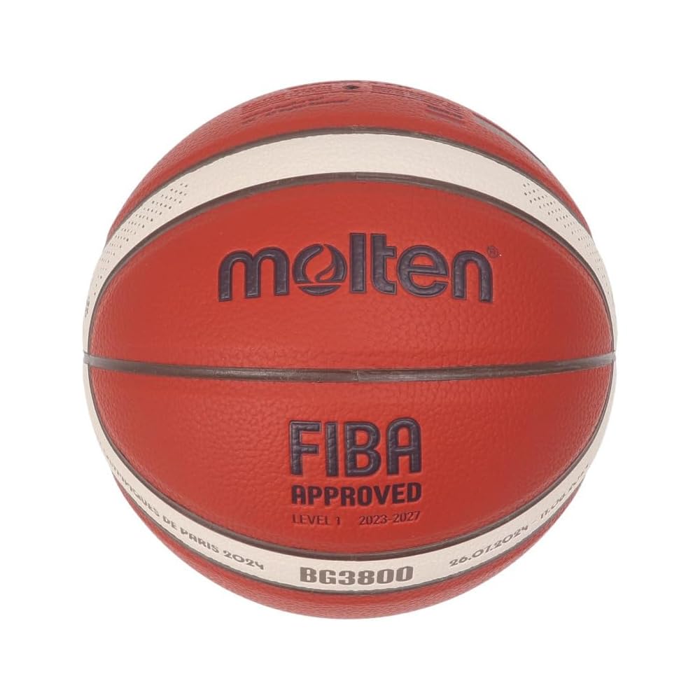 Molten BG3800 Olympic Licensed Basketball Size 5, Indoor/Outdoor Use, Durable Design
