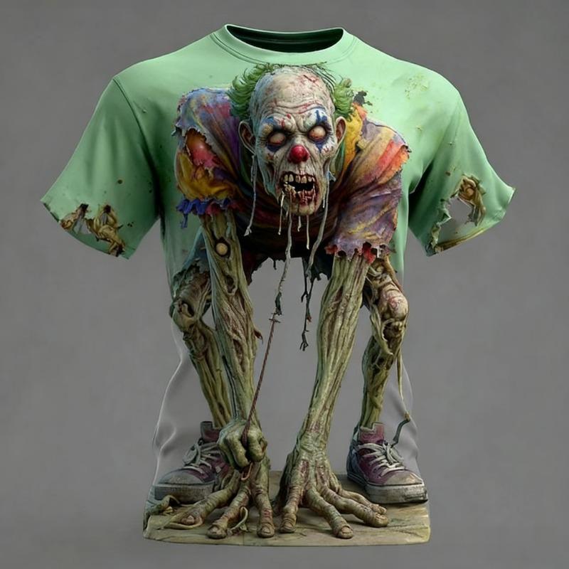 

Men S Breathable Fabric T-Shirt with a Slight Stretch Featuring a Bold 3D Digital Shark Print. 4XL