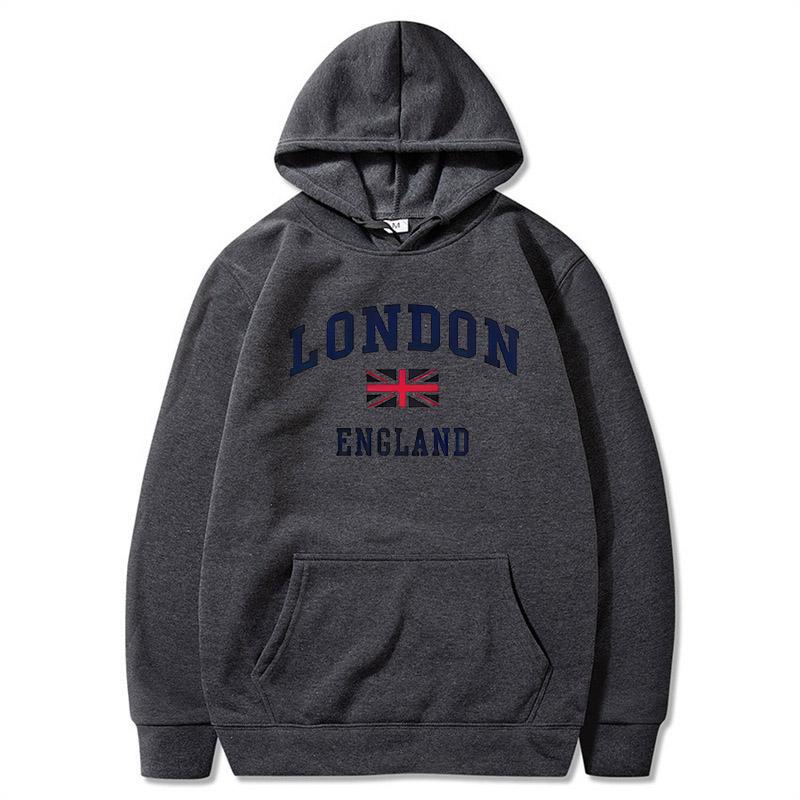 London England Hoodie Men's Hooded Sweatshirts Winter Autumn Fleece Outdoor Sports Casual Pullover men womens Hoodies Clothing