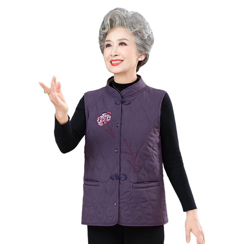 Yuzhaolin Women s Mid-Aged Winter Warm Fleece Vest 2XL