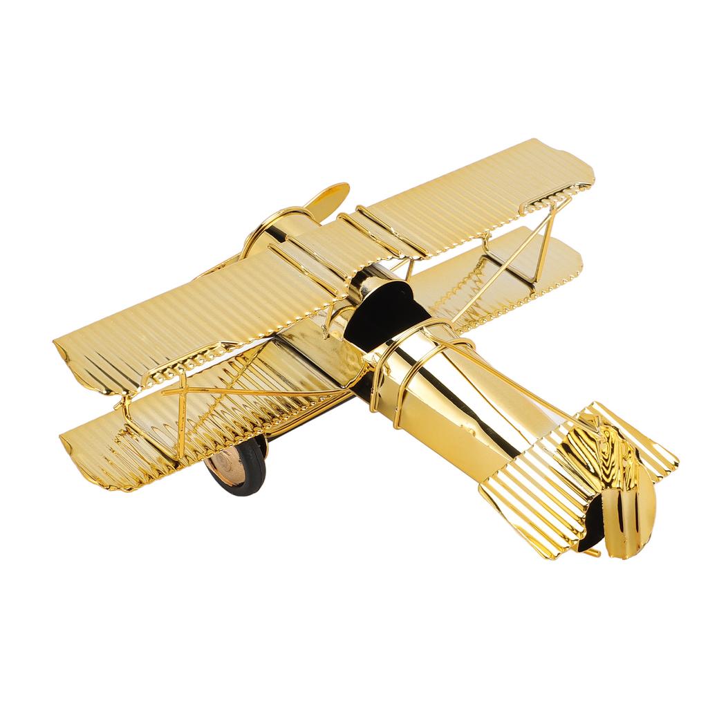 Metal Airplane Decoration Middle Size Iron Airplane Desktop Decoration for Home and Office
