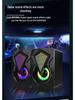 X2USB Mini Desktop Speaker, 3.5MM Jack, 2.0 Wired, RGB Lights, Luminous Audio.