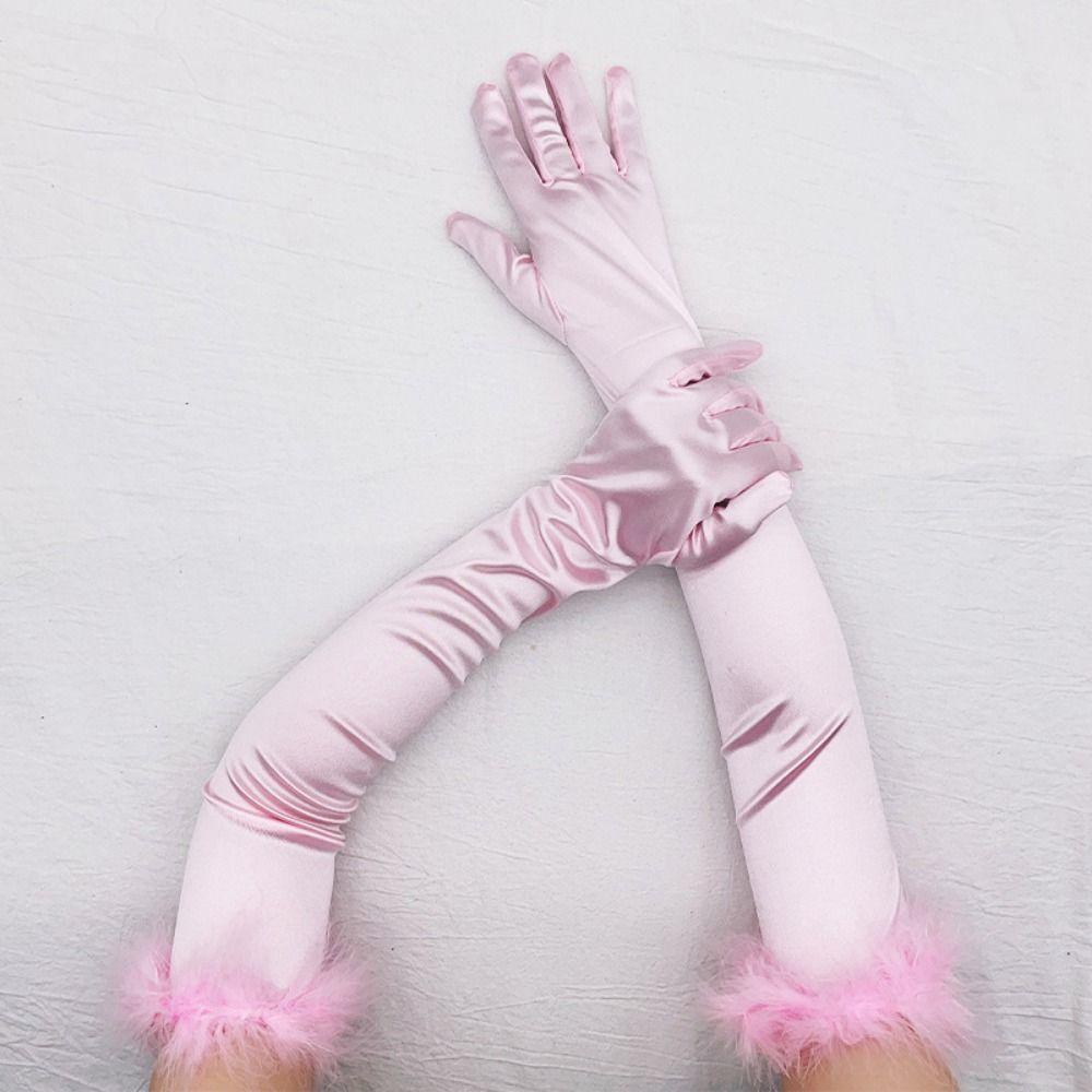 Vintage Bride's Long Gloves Elegant Women's Long Mittens Gift Women Cosplay Gloves  Evening Party