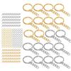 220pcs Gold DIY Keychain Rings Circle Keychain Findings Keychain Rings Kit  Jewelry Making