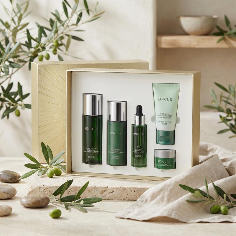 Anxiuze Olive Oil 5-Piece Hydrating Skincare Gift Set