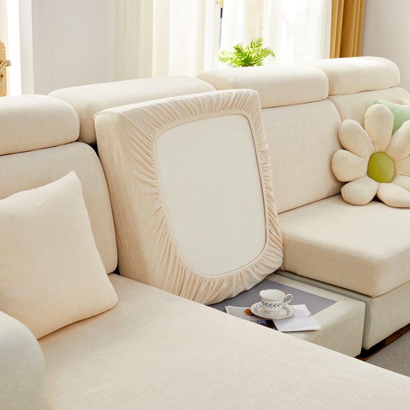 Elastic Sofa Chaise Cover Set Lounge for Living Room Cushion Seat Covers Adjustable Couch Armchairs 2 3 Seater Places Slipcovers