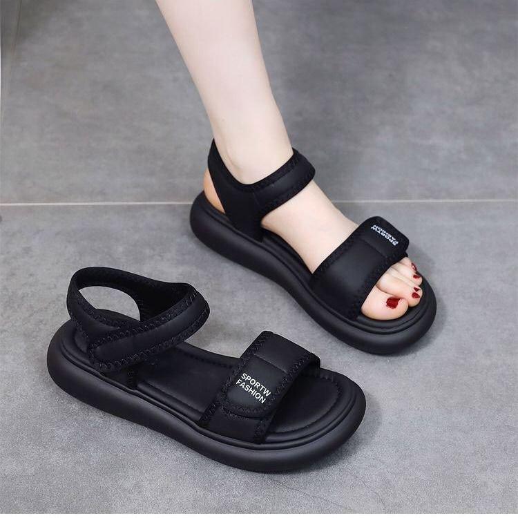 

Soft-soled fashion sandals women s summer 2025 new fairy style casual outer wear versatile soft-soled beach sandals 35