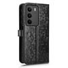 For Realme C71 4G Wallet Case Dot Pattern Imprint PU Leather Phone Cover with Wrist Strap