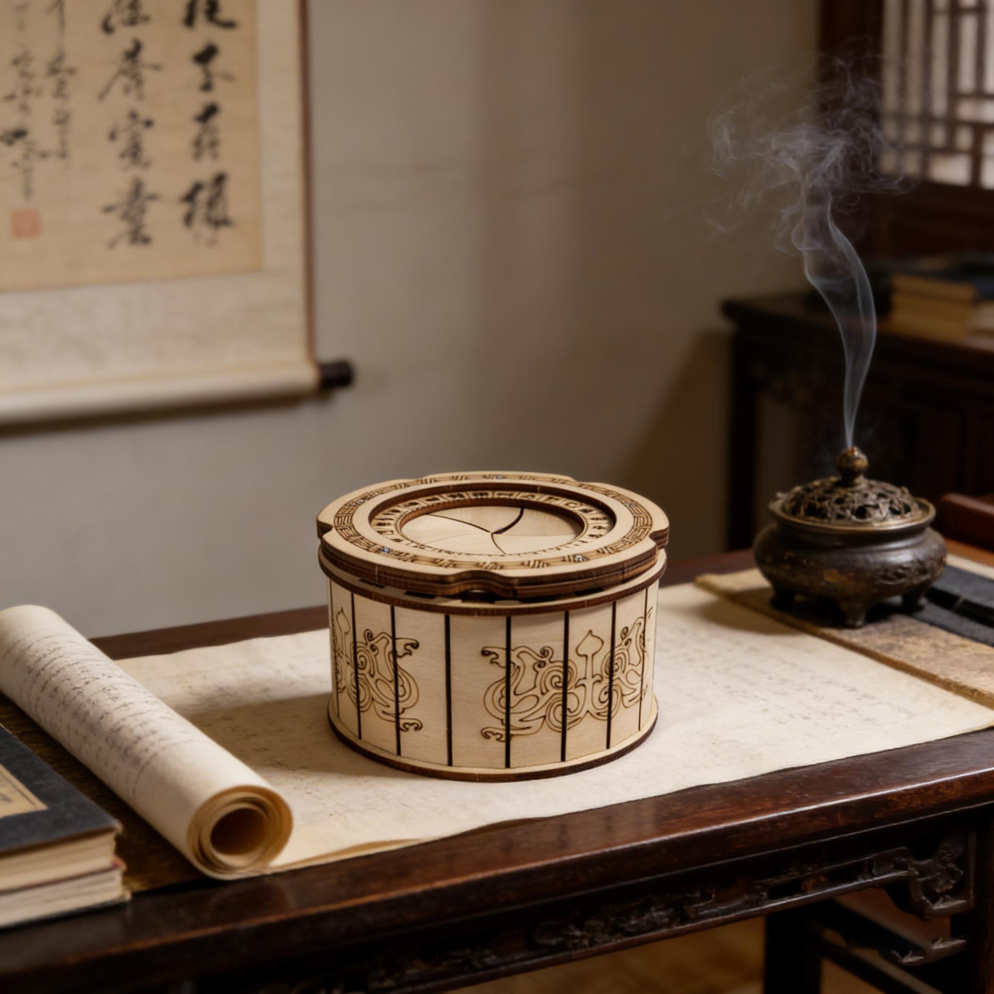 

Mechanical Box 3D Wooden Puzzle Model the Ideal Holiday Gift: Ideal designed for Spooky Holiday Xmas plus Birthdays белый