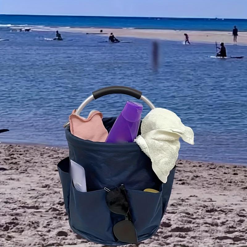 

Ведро для хранения садовых инструментов с карманом, сумка для хранения в форме ведра из ткани Оксфорд 600D, 6 отделений, большая вместимость