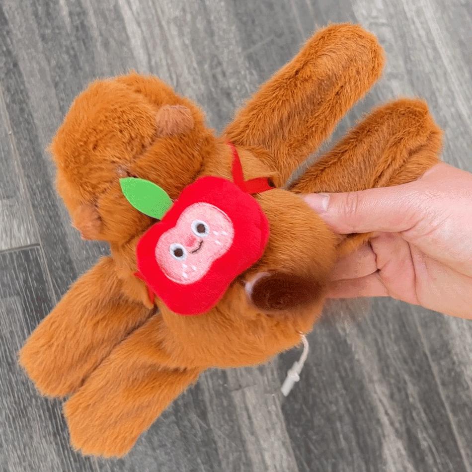 Kapibara doll snapping ring bracelet plush toy wagging tail capybara doll gift girl doll wholesale