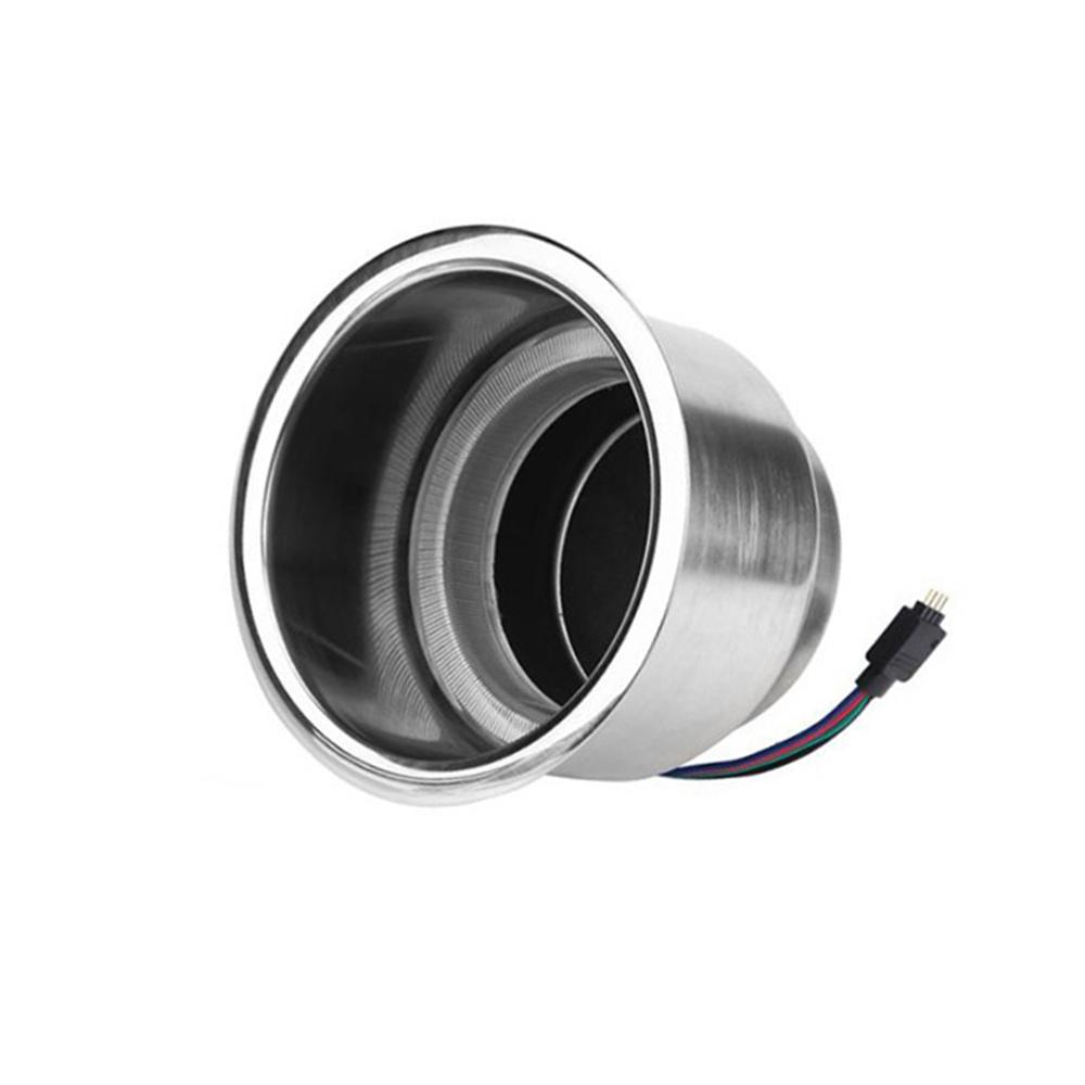 Cup Holder RGB LED Light Drink Cup Holder Remote Control Stainless Steel for Marine Boat Car Truck R