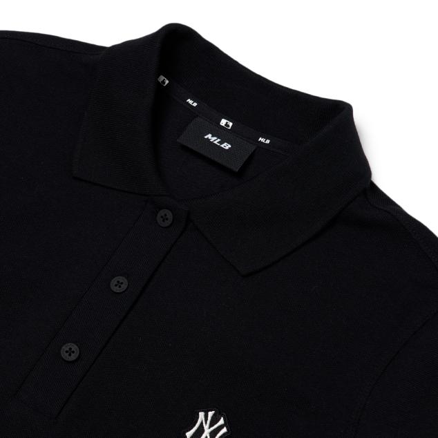 New MLB Short Sleeved Dress Women's Black 3FOP00623-50BKS