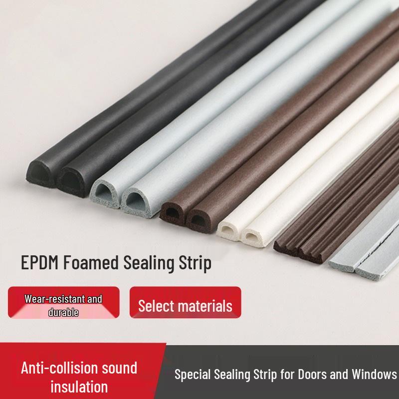 Windproof and Soundproof Door & Window Sealing Strip 1m White I-type 9*2