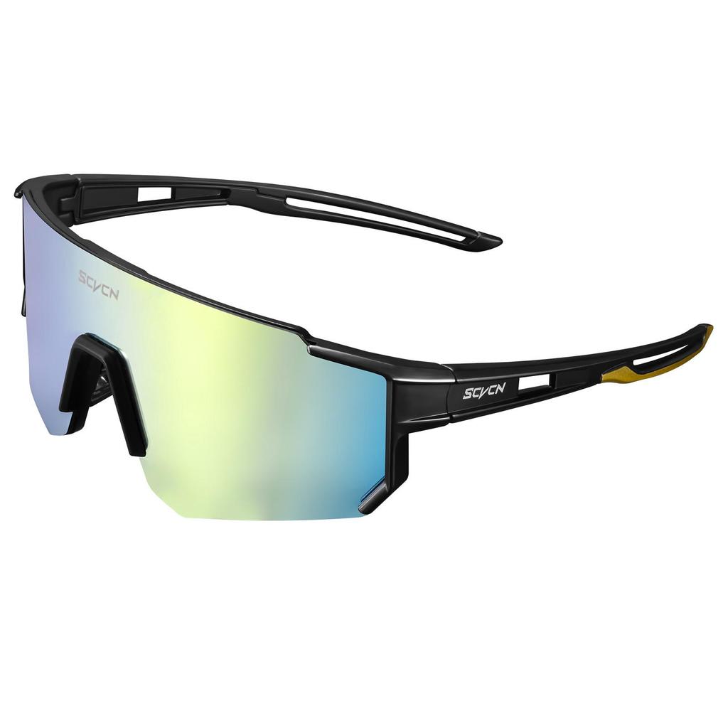 SCVCN Unisex Outdoor Cycling Sunglasses: Windproof & Sandproof One-Piece, Sporty Design