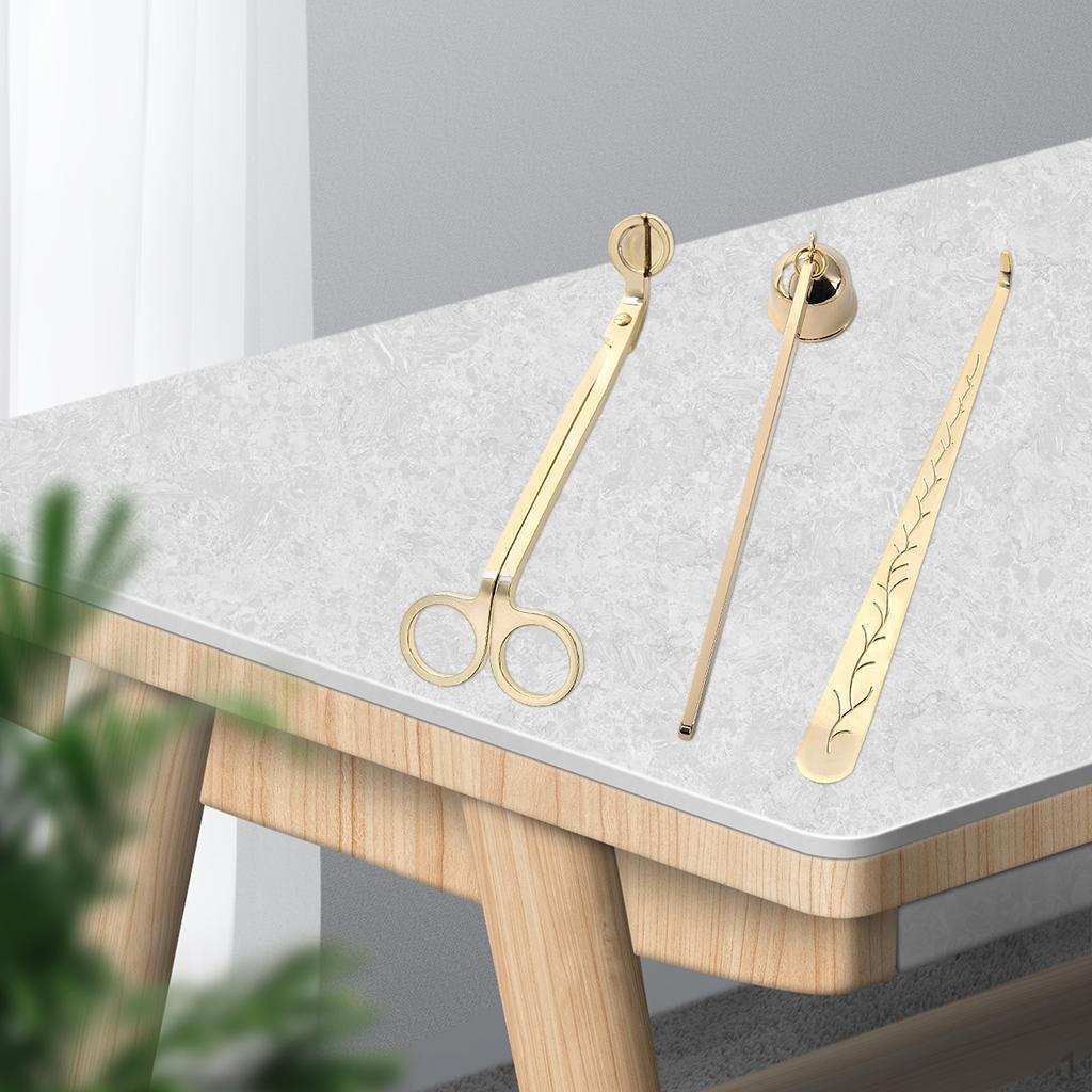 3-in-1 Edelstahl Kerzenzubehör-Set, , Dochtschneider für Liebesgeschenk