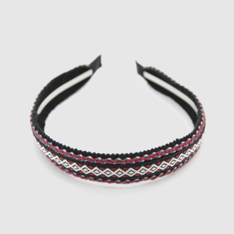 LALA Böhmisches Importiertes Haarband M-Weinrot