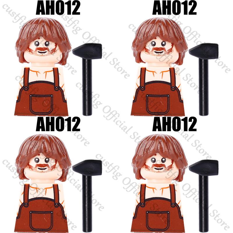 Mittelalterliche Militärsoldaten Figuren Bausteine Löwenherz Deutscher Ritter Waffe Infanterie Schild Helm Burg Hexe Steine Spielzeug