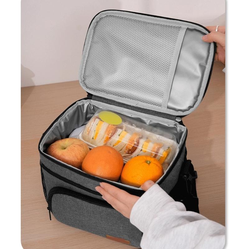 Sturdy Waterproof Picnic Coolers Bag Thermal Insulation Lunch Organizers for Outdoor Activities
