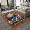 3D Retro Motorcycle Vintage Carpet Rug for Home Living Room Bedroom Playroom Sofa Doormat Decor,Kid Area Rug Non-slip Floor Mat