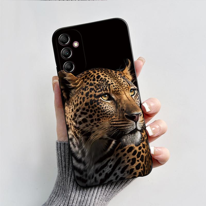 For Samsung A14 Case Galaxy A14 5G Cover SM-A145F A145M SM-A146B Luxury Fashion Black Silicone Phone Case Shockproof Back Cover