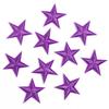 10 sztuk 3cm Małe Mini Gwiazdki Haftowane Naszywki do Prasowania na Ubrania DIY Ubrania Pentagramy Aplikacje Czarno-Białe Złote Paski z Naklejkami