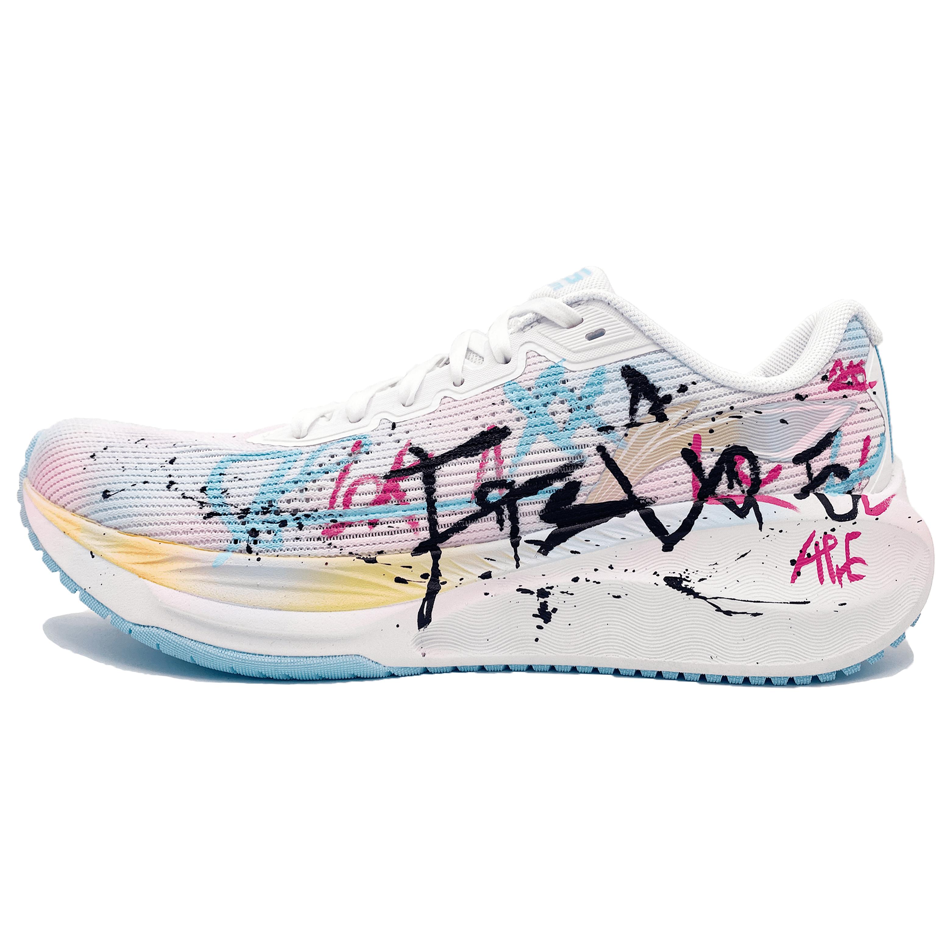 Li Ning WuShi Lite 2.0 Нескользящие, Износостойкие, Дышащие Низкие Повседневные Беговые Кроссовки Мужские Розово-Синие ARSU009-7(Команда169-) 39.5