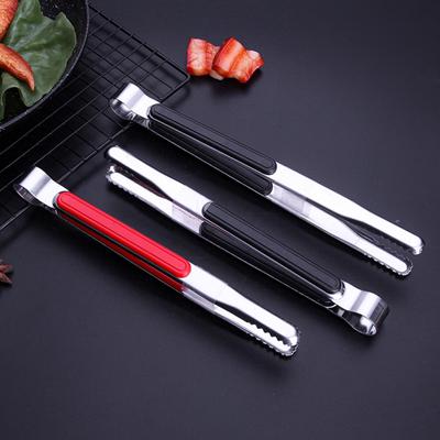Stainless Steel Barbecue Clip Thickened Non-slip Kitchen Food Tongs Anti-heat 12 Inch Barbecue Grill Meat Clip