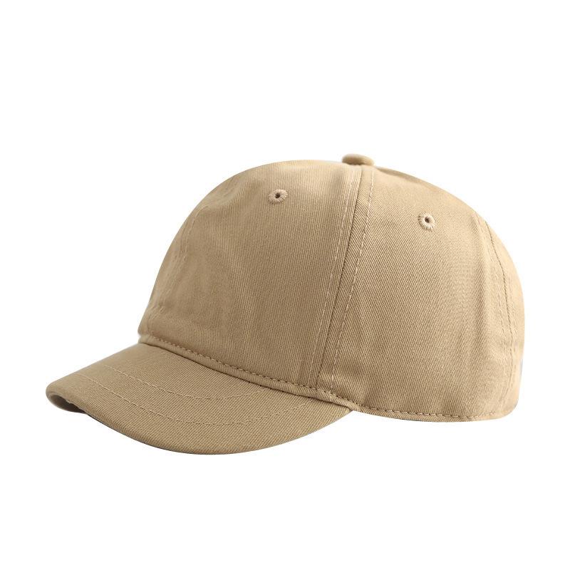 Black Short Brim American Retro Solid Color Hat Men Baseball Hat Men Korean Style Soft Top Baseball Cap Men Sun Hat