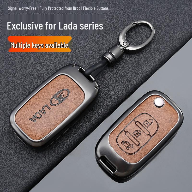 Lada Car Key Metal Protective Case for Granta, Priora, Kalina, Ni
