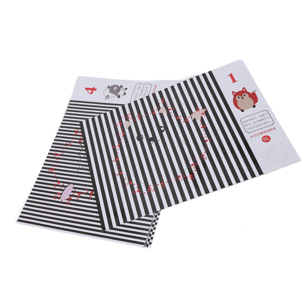 20pcs Vision Training Chart Corrected Vision Amblyopia Raster Tracing Book for Kids Children