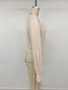 2026 A/W Knit Women's Irregular Short V-Neck Tie Waist Long Sleeve Sweater